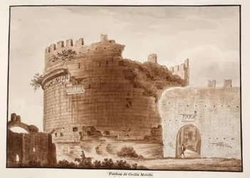 Das Grab von Cecilia Metella, 1833